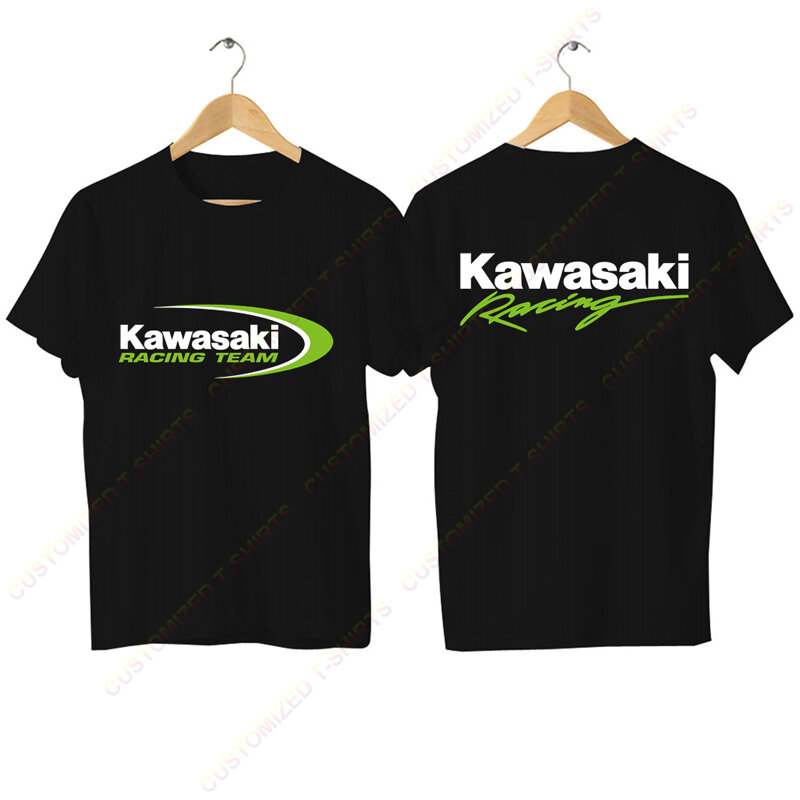 2024 Männer T-Shirt lässig Kawasaki Rennteam T-Shirt Grafik übergroße Sport Tops atmungsaktive bequeme Streetwear S-3XL