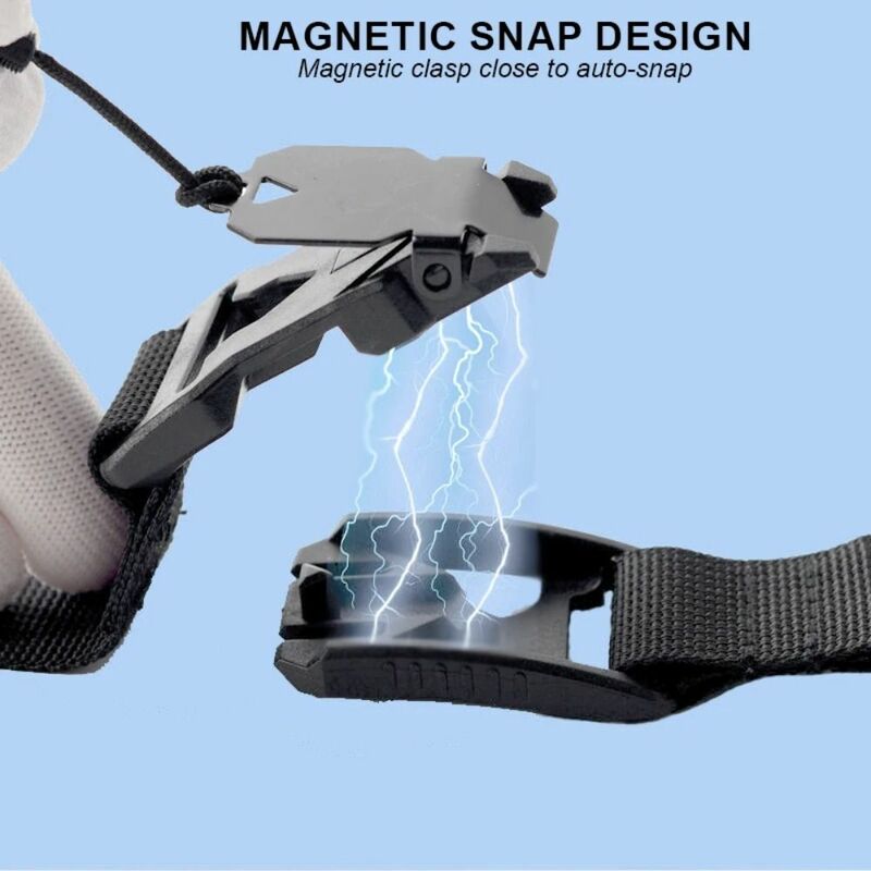 Unisex mochila magnética cinta, novos acessórios ajustáveis, alça destacável saco