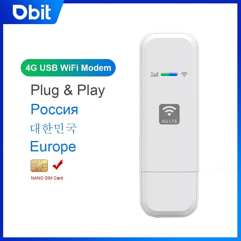 Módem enrutador LDW931 Lte 4G Wifi tarjeta SIM Dongle portátil Wifi móvil Uif Plug and Play adecuado para Europa, Corea, Rusia