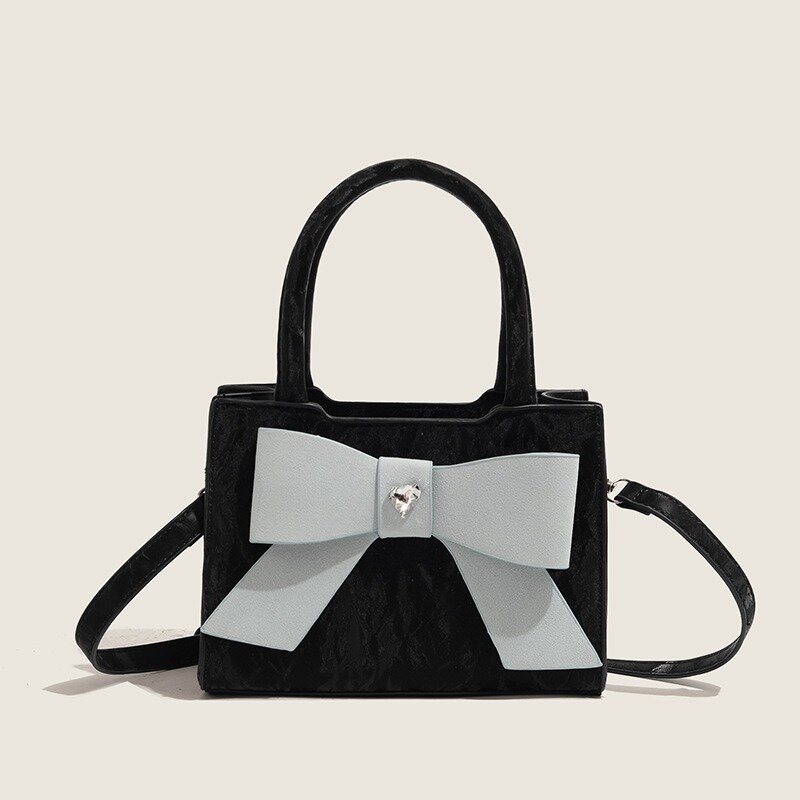 New Bow Girl Bags Small Sweet Cute Portable Small Bag borsa a tracolla Versatile borse a tracolla Bolsas Para Mujeres fuchesi