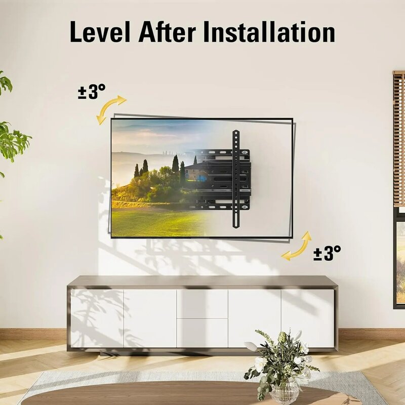 Montage Traum-TV-Wand halterung für 32-65-Zoll-TV, TV-Halterung mit Drehgelenk und Neigung, Full-Motion-TV-Halterung mit Gelenk-Doppel armen