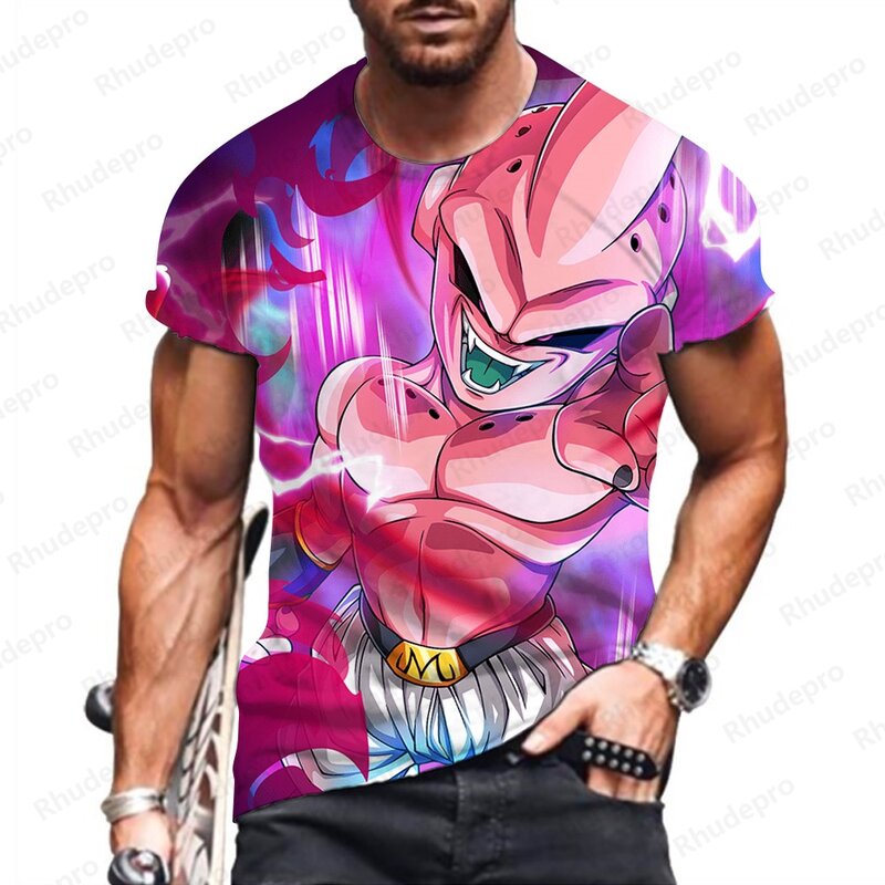 Goku Men's T-shirt T-shirts Dragon Ball Z Y2k Clothing High Quality Anime Children's Tops Vegeta 100-5XL Super Saiya Hip Hop New