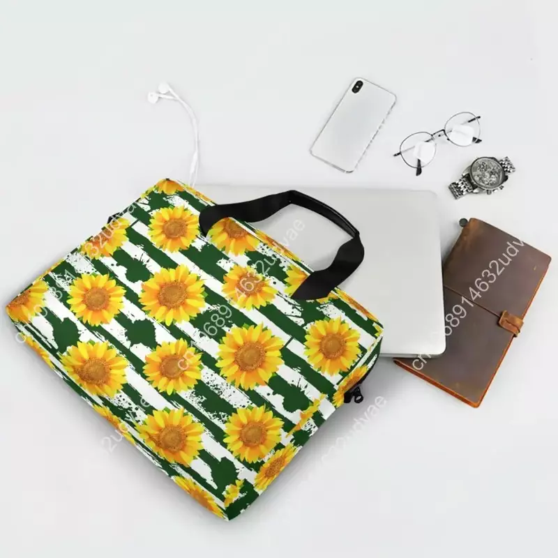 13 14 15 16 Inch Sunflower Briefcase Sleeve Case Carry Handbag For Laptop Tablets Notebook Soft Cover 13.3'' 15.6 Computer Bag