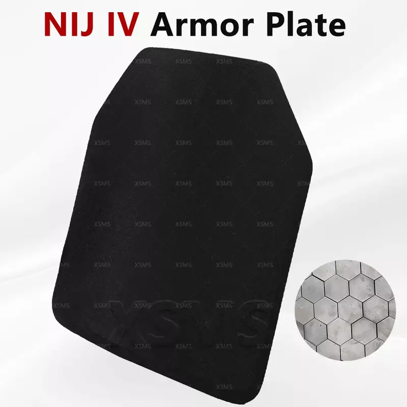 XSMS NIJ IV Plate，Bulletproof Plate NIJ IV Grade Silicon Carbide Ceramic Plate Bulletproof Board For Military M2AP AK47 M80