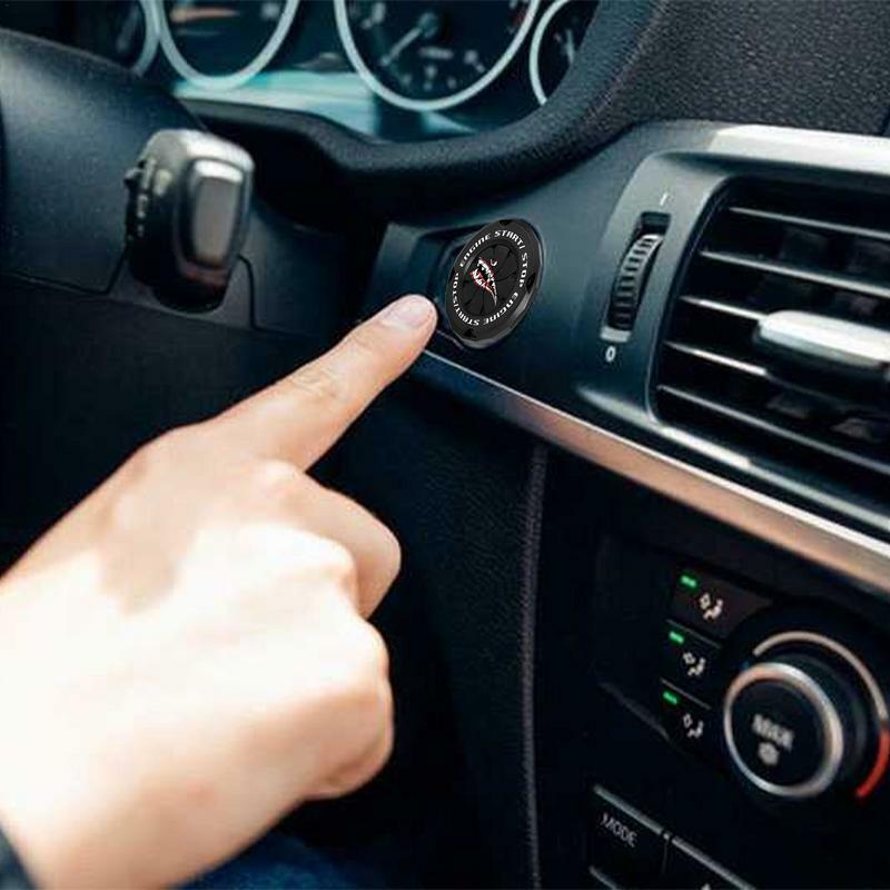 Push Start Button Cover Zinc Alloy Engine Start Button Cover Car Ignition Button Cover Sleek Button Decoration Protector