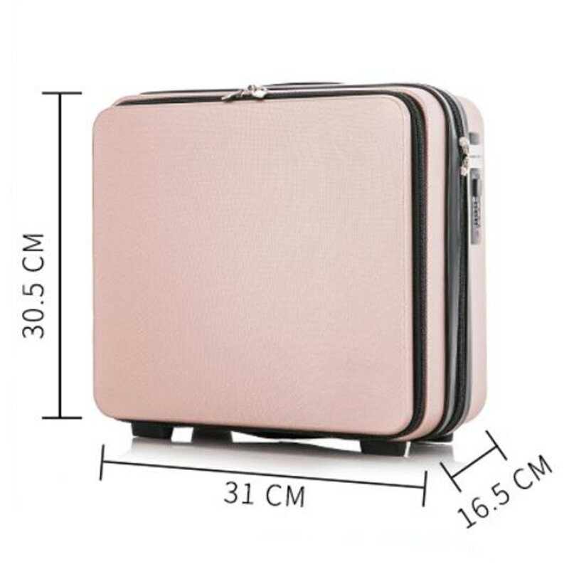 Front Opening Portable 16 Inch High-quality Wear-resistant Password Travel Storage Large Capacity Business Travel Luggage