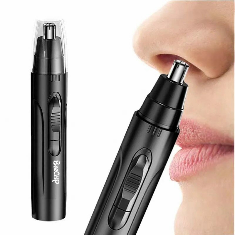 Black Electric Nose Hair Trimmer Rechargeable Ear and Nose Hair Trimmer Professional Painless Nose Hair Trimmer For MenAnd Women