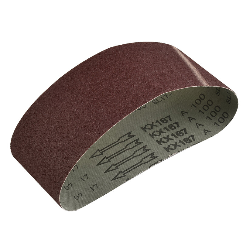 Power Tool Sandpaper Polishing Red Sanding Belts Wood For Belt Sander Grinding 100×610mm 1Pcs 80-400Grit Aluminium Oxide