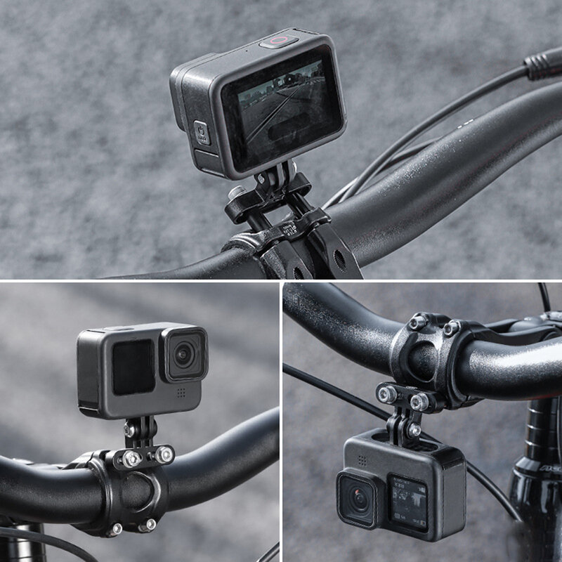 Bicycle Handlebar Mount Aluminum Alloy Cycling Accessories 4.5*4.5 Cm  Bike Parts For Garmin Edge For Flashlight