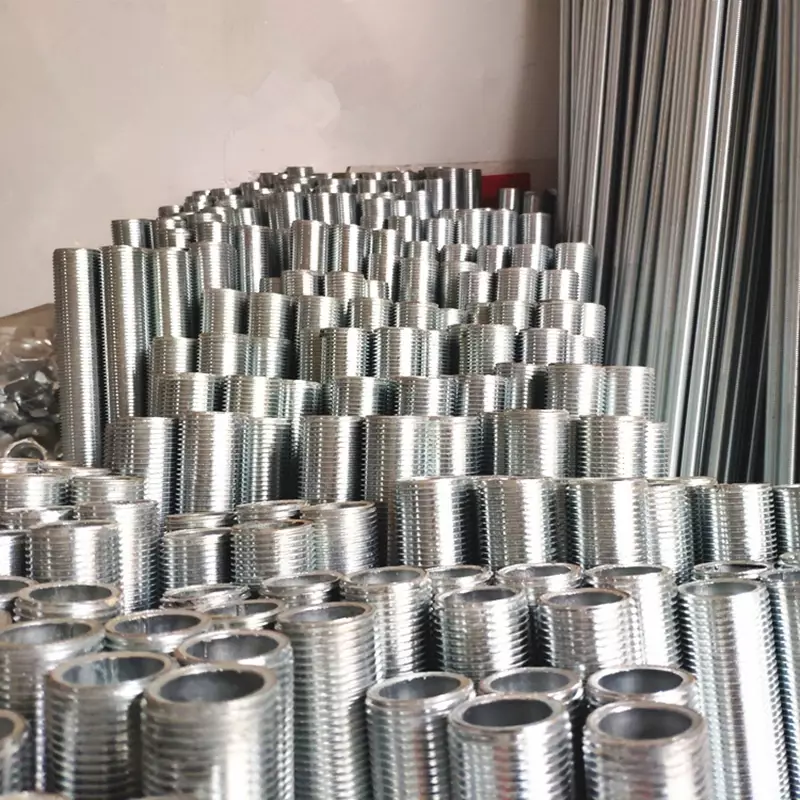 Lamp Tooth Tube M10 M12 M16 M20 M25 Hollow Tube Pipe Thread Tube Straight Tube Zinc Tube External Outer Thread Tube Chandeliers