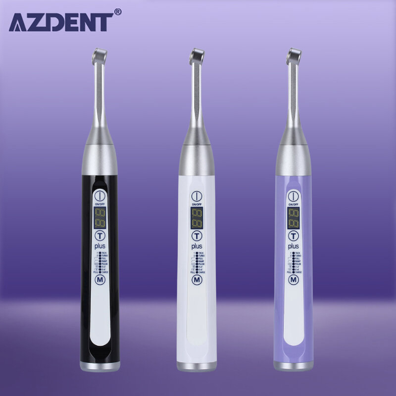 AZDENT Dental Wireless LED Plus 105° Cure Light Lamp 1 Second Curing High Power Wide Spectrum 2500 mw/cmﾲ Dentist Instrument