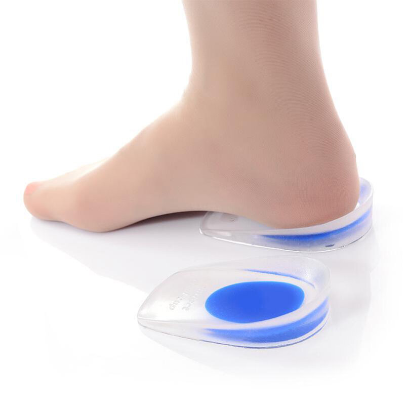 1/2/4PCS Comfort Heel Pain Insoles Relieve Foot Pain Silicon Gel Heels Cup Cushion Protectors Spur Support Shoe Pad Feet Care
