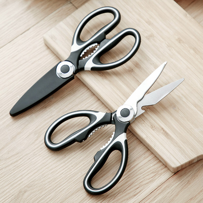 Multifunctional Kitchen Scissors Plastic Handle Stainless Steel Scissors Kitchen Tijeras De Cocina Chicken Bone Scissors ножницы