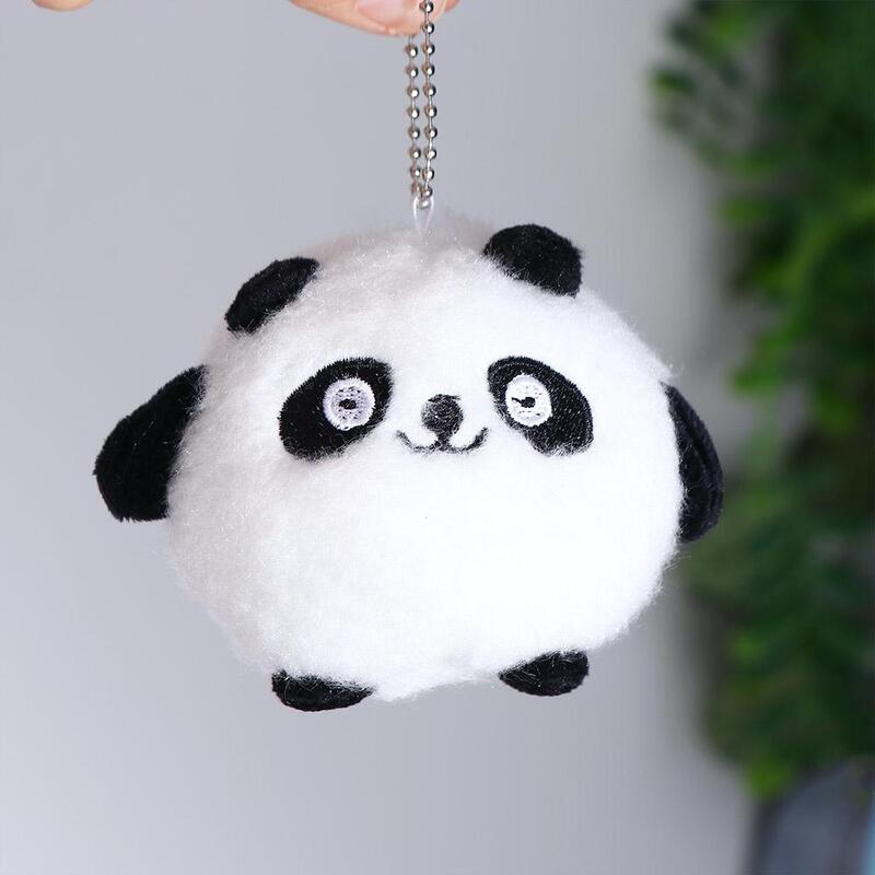 Wypchana lalka pluszowy wisiorek wisiorek do torebki na klucze z motywem kreskówkowym łańcuchy brelok samochodowy pluszowa zabawka pluszowy breloczek brelok dla lalek pandy