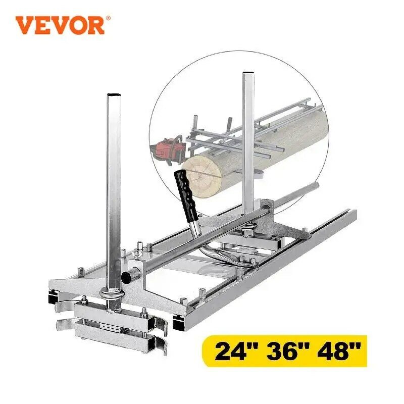 Vevor-ステンレス鋼チェーンソー,24 36 48インチ,ガイドバー,木材切削工具