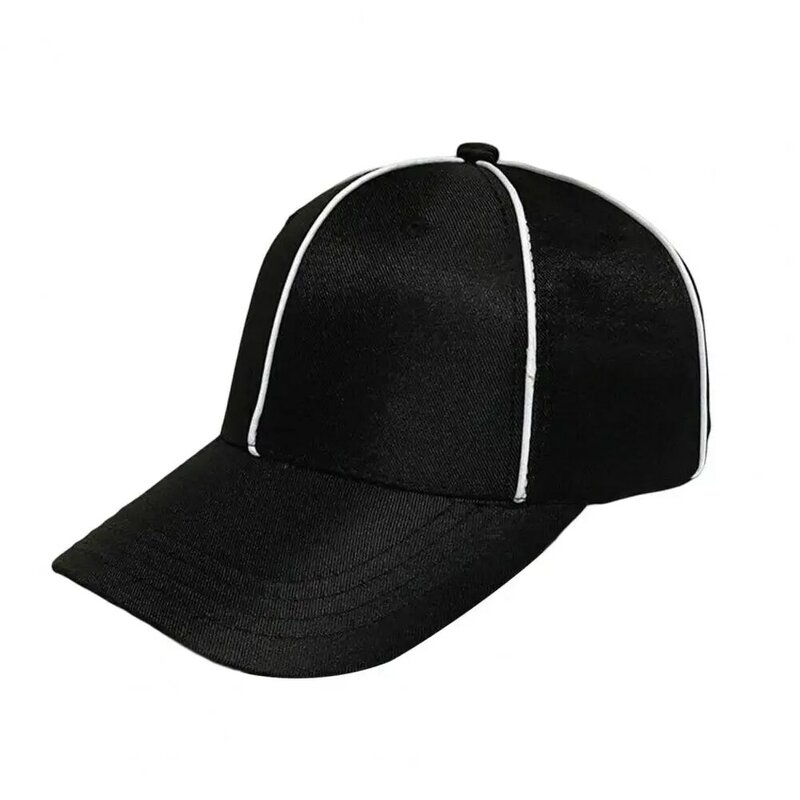 ユニセックスの野球帽,調節可能なフック付きの黒の野球帽,日焼け止め,洗えるスポーツトレーニング,リファリー,帽子のヘッドギア