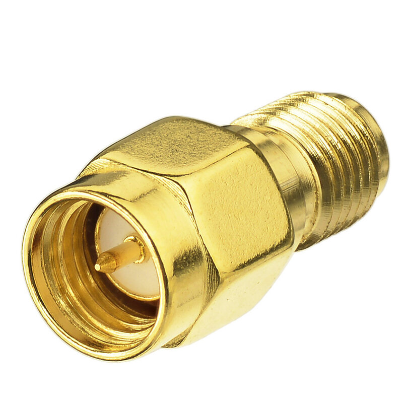 Superbat SMA Adapter RP-SMA Female to SMA Male Straight Long Version RF Coaxial Connector