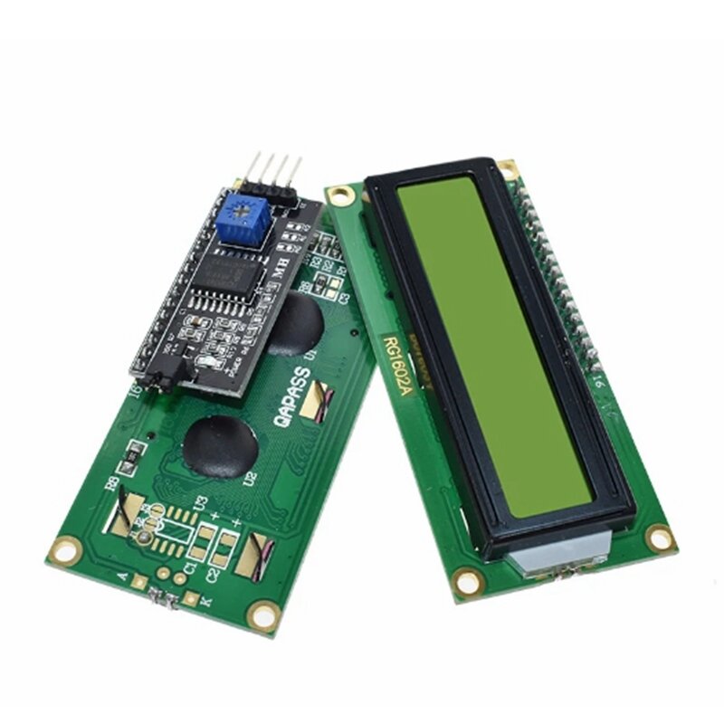 LCD1602 + I2C 1602 16x2 1602A синий/зеленый экран HD44780 символьный ЖК/w IIC/I2C последовательный интерфейс модуль адаптера для Arduino