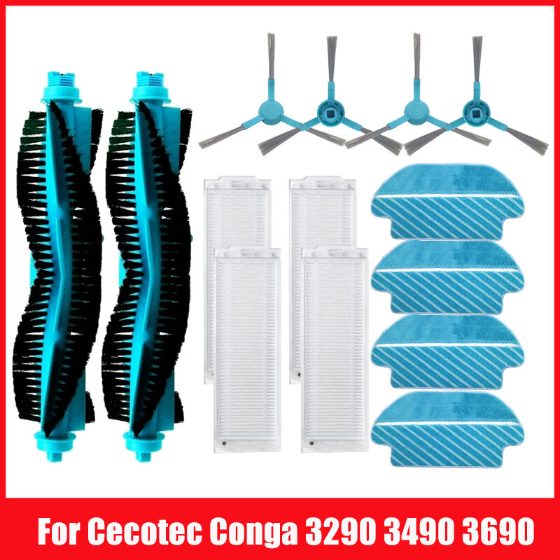 For Cecotec Conga 3290 3390 3490 3590 3690 3790 3890 Ultra Titanium Vital Vacuum Cleaner Main Brush Hepa Filter Mo Cloth Parts