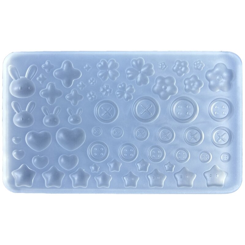 Button Accessories Mold Handmade Jewelry Making Mould Versatile Silicone Moulds