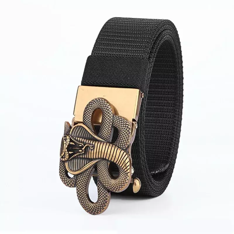 MODX-cinturón táctico de Metal genuino para hombre, cinturón militar de liberación rápida para exteriores, accesorios deportivos de nailon Real suave, negro