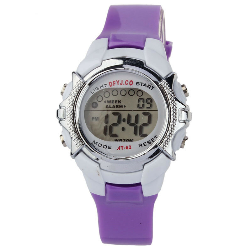 Relojes deportivos digitales Led para niños, pulsera con correa de silicona, regalo para estudiantes