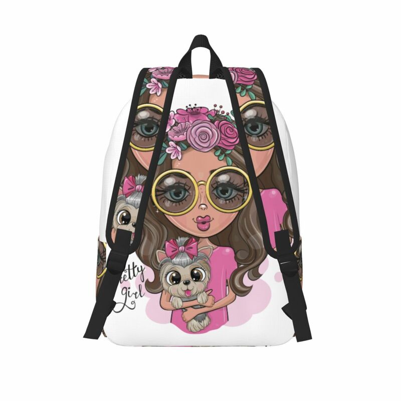 Женский рюкзак с цветочным рисунком, большой школьный рюкзак
