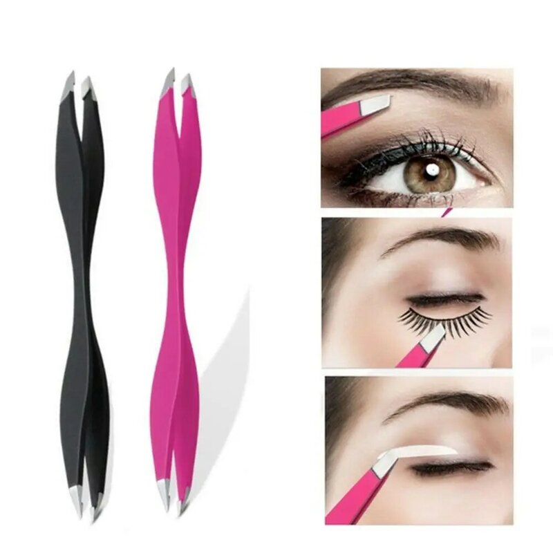 Easy To Use Beauty Anti-Static For Maquiagem Double Ends Eyebrow Tweezer Threading Tweezers Tweezers Makeup Tools