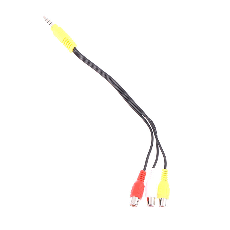 3.5MM To Jack 3 RCA Cable Video Component AV Adapter Cable For TCL TV Red White And Yellow Female 22CM
