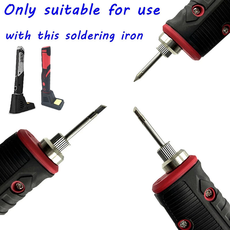 Ujung Solder Pengelasan USB Solder Kepala Besi Pengganti Ujung Solder Berulir Cocok untuk Antarmuka E10 Besi Solder