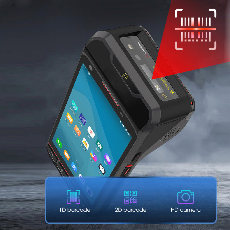 Industrial Handheld PDA Barcode Scanner, equipamento De Coleta De Dados Móveis, logística QR Code Scanning Gun, estoque De Armazém