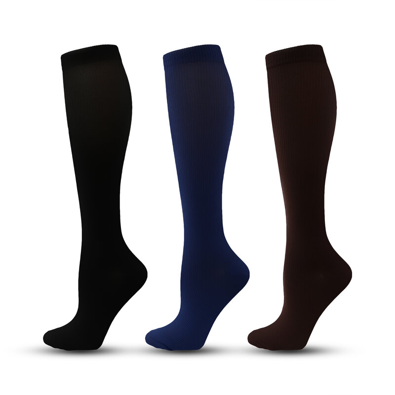 Elastische Socken zum Radfahren, lange Kompression strümpfe für Männer und Frauen, Outdoor-Fitness, Laufen, Sport, Drucks ocken