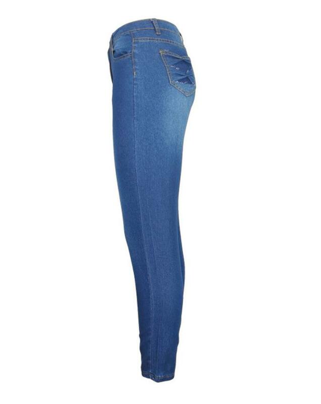 Jeansy damskie 2022 Summer Trend Fashion o-ring Zipper Decor Casual wysoka talia Skinny kieszeń w jednolitym kolorze codzienne dżinsy bez paska