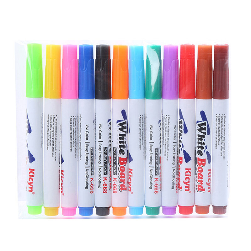 Magical Water Painting Pen Whiteboard Markers Floating Ink Pen Doodle Water Pens Montessori Early Education Toy Art Supplies
