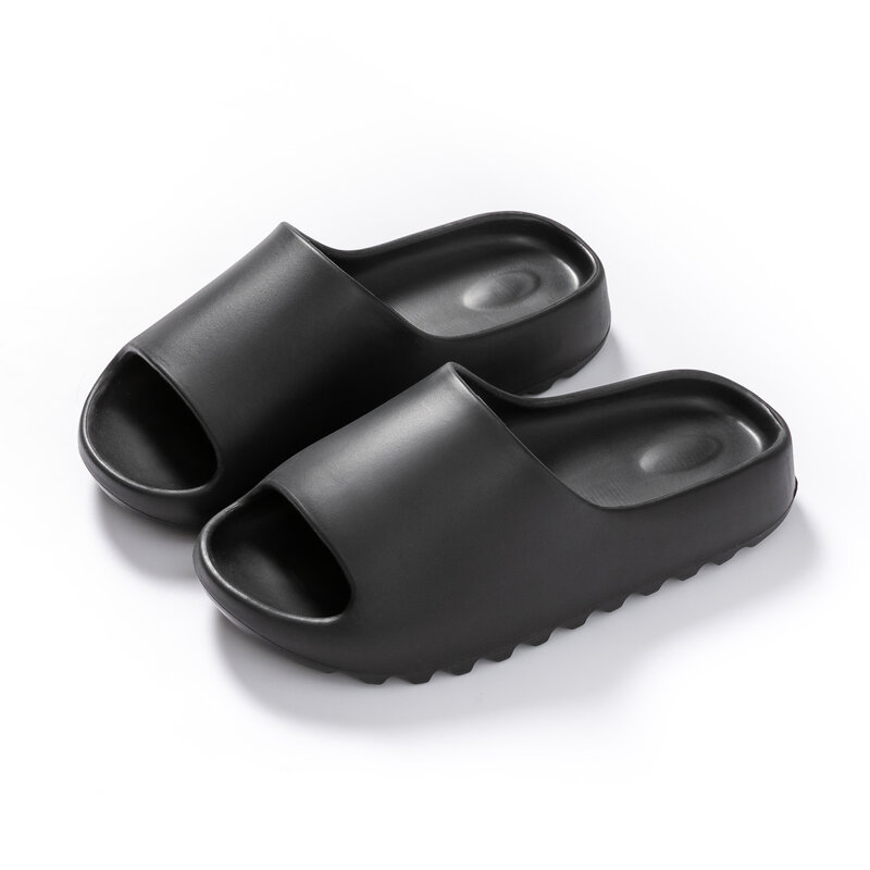 New Summer Slippers Men Soft Bottom Indoor Home Platform Sandals Fashion Beach Shoes Couple Non-Slip Bathroom Slides 2024