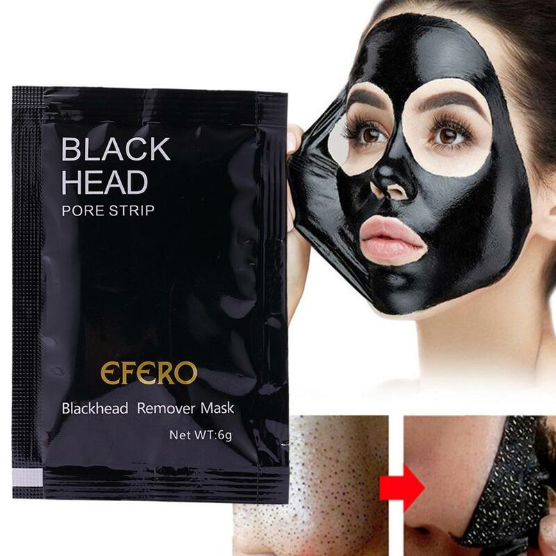 Blackhead Remover Nose Mask Mineral Mud Clean Remover Black Mask Cleansing Nose Pore Skin Deep Mask Care Peeling Shrink Acn U6H7