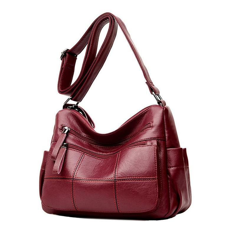 PU Leather Women Bag Fashionable Girls Shoulder Tote Bag Large Capacity Shoulder Bags Tote Purses With Multi Pockets For Work