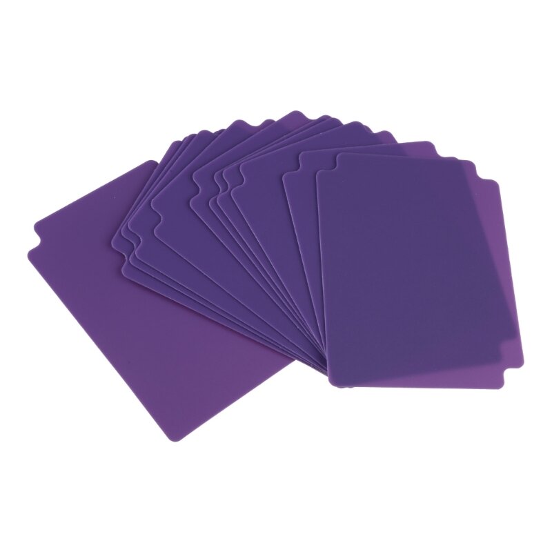 트레이딩 카드 분배기 여러 가지 빛깔의 카드 페이지 분배기 탭이 있는 서리로 덥은 카드 분리기 게임 스포츠용 플라스틱 분배기 카드
