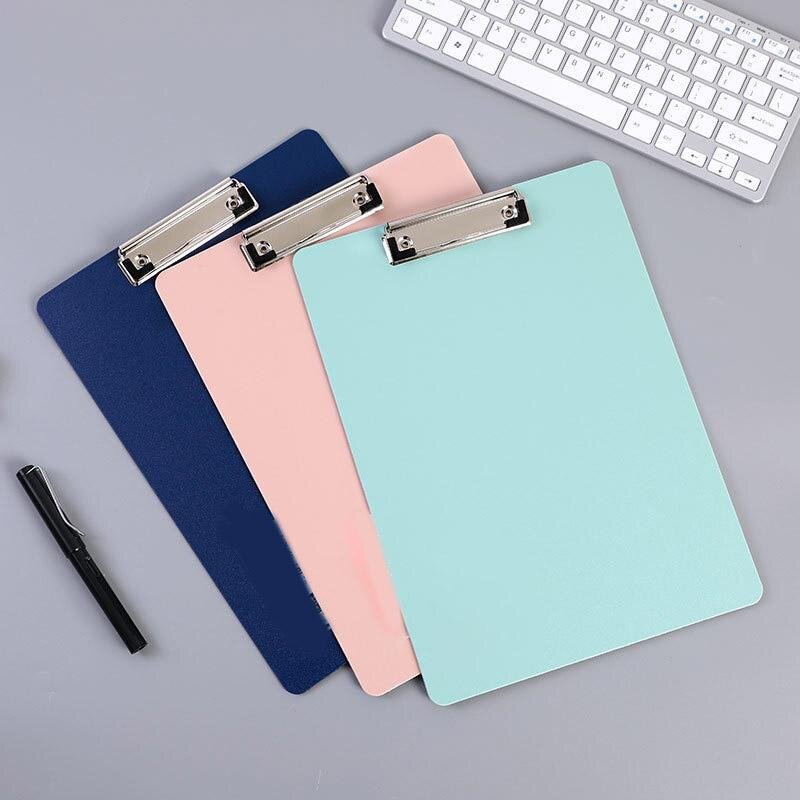 A4 Frosted File Folder Paper Clipboard Writing Pad Splint Memo Clip Board Document Holder School Office Stationery Supplies