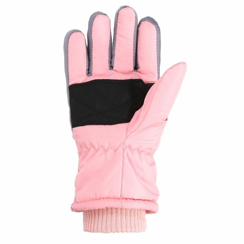 Antypoślizgowe rękawice narciarskie na całe palce nowe pogrubiane wiatroszczelne rękawiczki sportowe na zewnątrz z nadrukiem z kreskówek zimowe ciepłe rękawice rowerowe