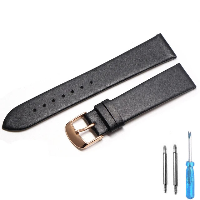 Cinturino per orologio in pelle bovina cinturino per orologio in vera pelle 18mm 20mm sottile e liscio adatto per smartwatch