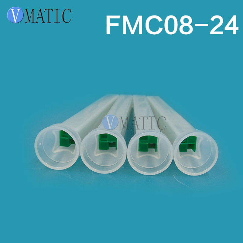 Darmowa wysyłka żywica statyczna mikser MC08-24 dysze mieszające do Duo Pack epoksydy zielone prostokątne 10 sztuk/partia