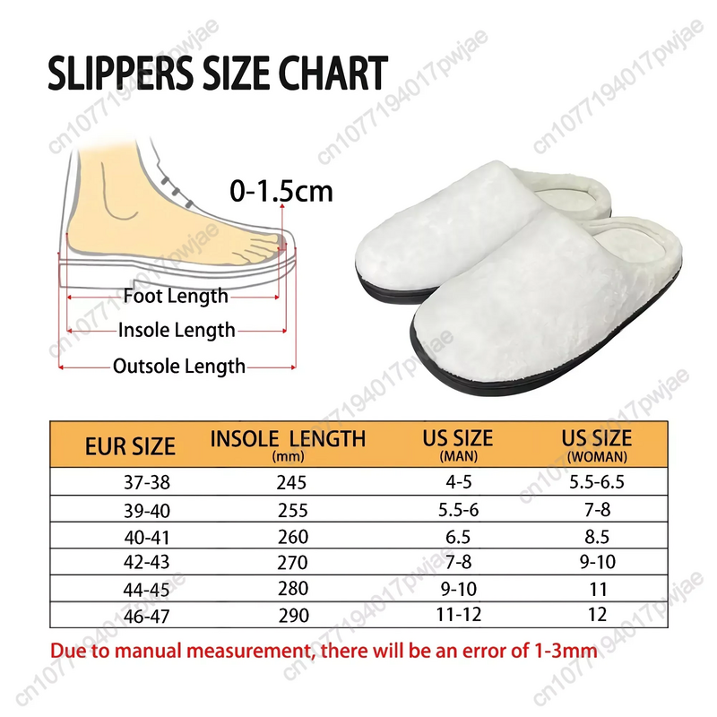 Weezer Pop Rock Band Home Cotton Custom Slippers Mens Womens Sandals Plush Bedroom Casual Keep Warm Shoe Thermal Slipper Black