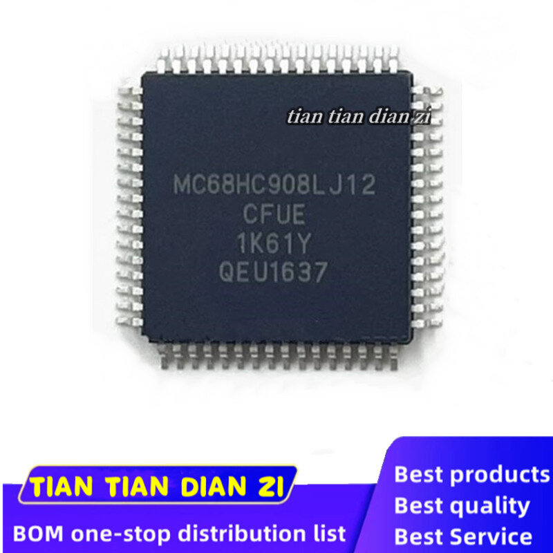 QFP IC 칩 재고, MC68HC908LJ12CFUE MC68HC908LJ12, 로트당 1 개