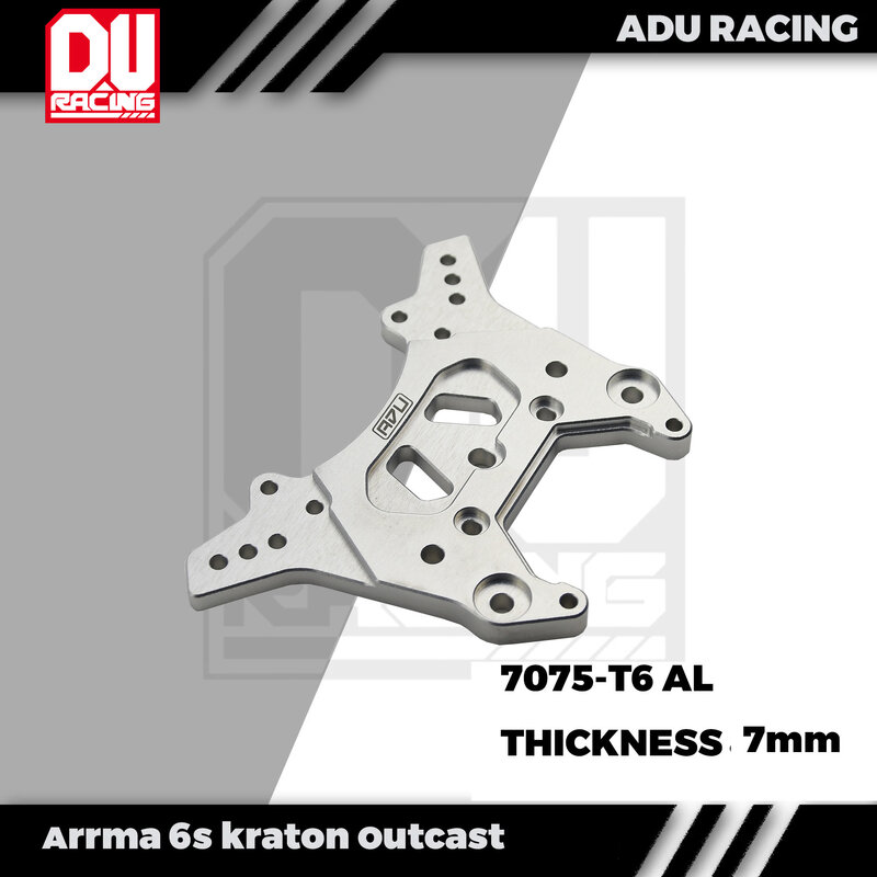 ADU Racing FRONT SHOCK TOWER CNC 7075-T6, алюминий для ARRMA 6S OUTCAST KRATON