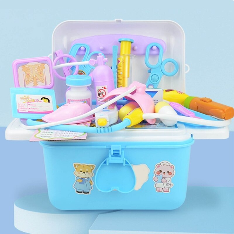 Zabawka dla dziewczynki Udawaj lekarza dla dziecka Rozwija zestaw stetoskopu Umiejętności medyczne Odgrywanie ról Zabawka dla