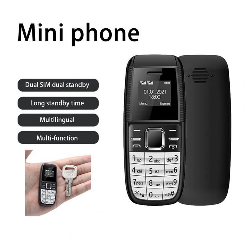 Compacte 6 Kleuren Gsm Quad Band Reserve Kleine Mobiele Telefoon Dual-Cards Dual Standby 0.66 Inch Pocket Mobiele Telefoon Voor Ouderen