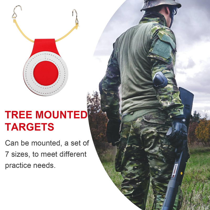 7 buah Target latihan menembak Target Aksesori Target Latihan Kereta permainan kokoh jangkauan serat Super katapel praktis