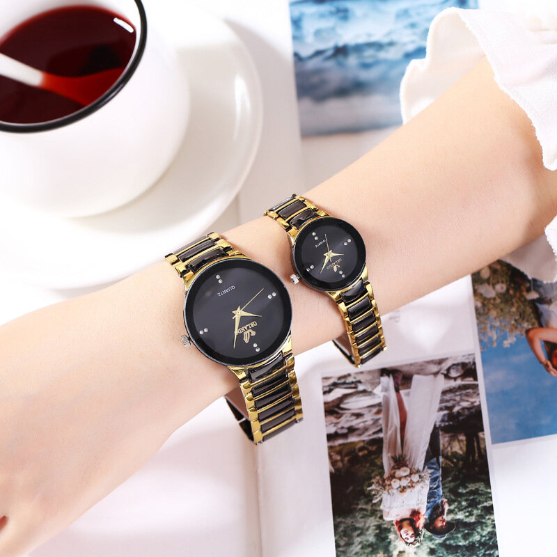 Paar uhren Männer Luxus Berühmte Marke Liebhaber der Uhr Frauen Casual Edelstahl Uhren Für Frauen Relogio Feminino Für Geschenke