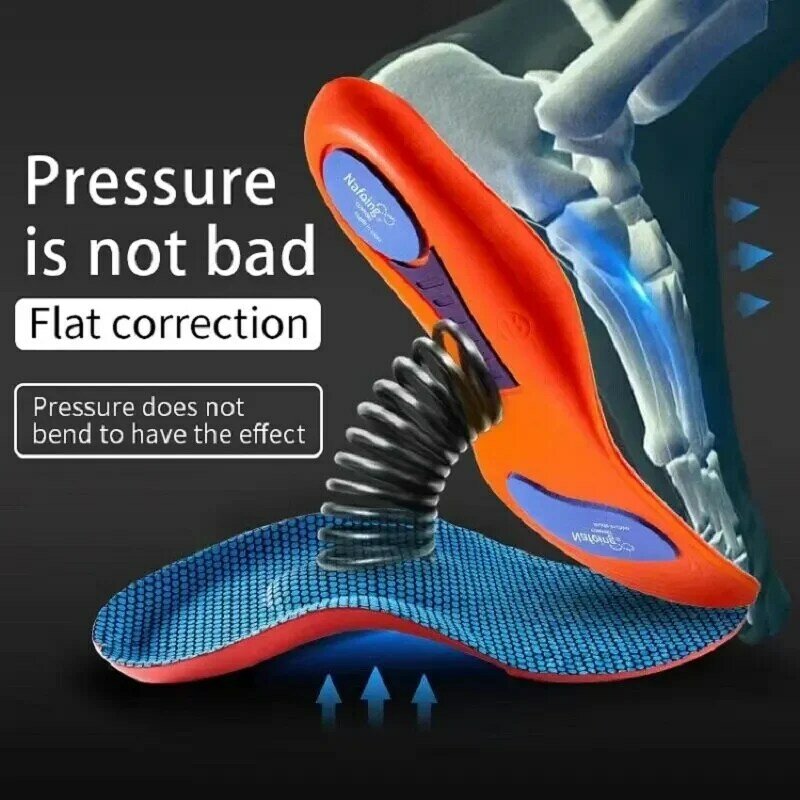 Sport Orthopedic Insoles for Feet Men Women EVA Breathable Shock Absorption Shoes Insole for Running Basketball Sport Care Pads